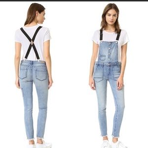 Blank NYC Suspender Overalls Skinny Dipper
